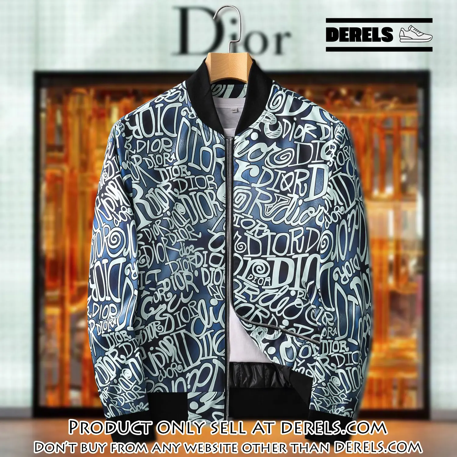 Dior luxury brand varsity zipper jacket vst1066 dr3327063